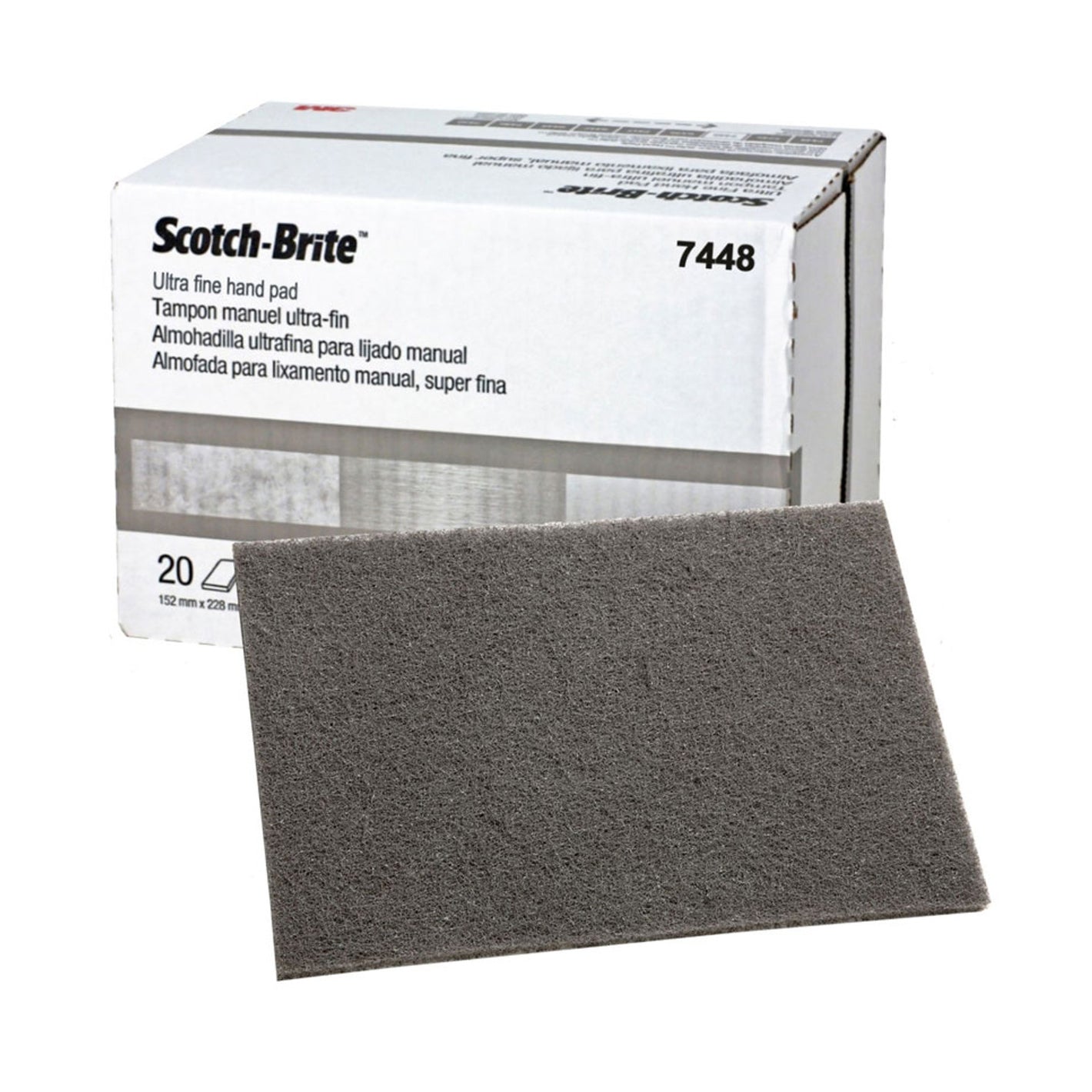 3M 7448 GRAY SCUFF PADS