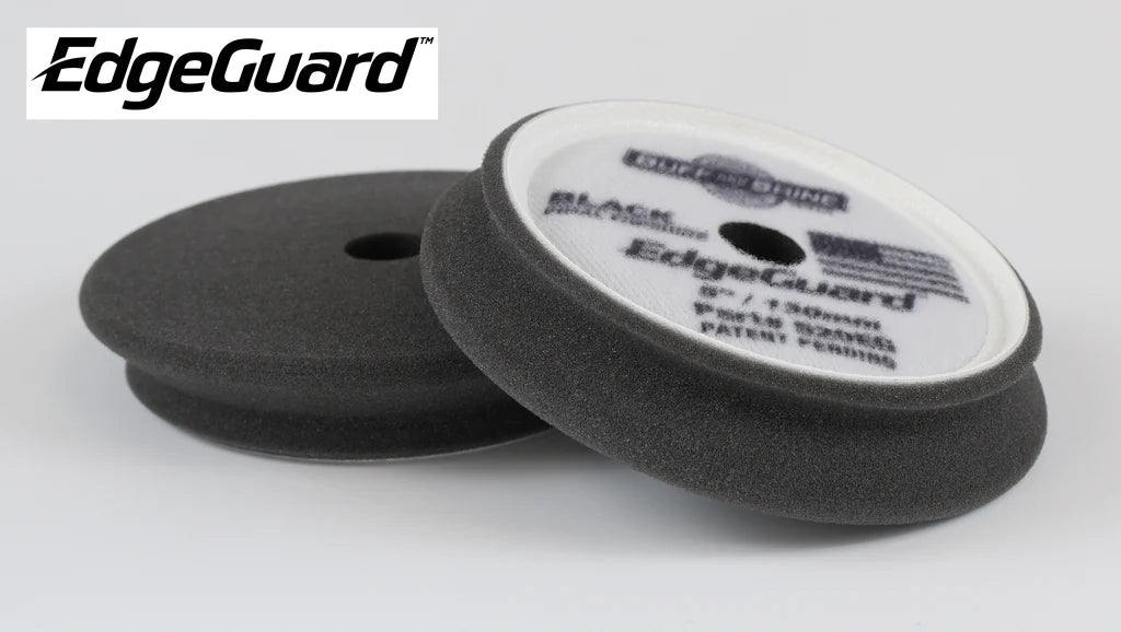 Buff & Shine 5" EdgeGuard Black Finishing Foam Pad, 2 PACK #520EG
