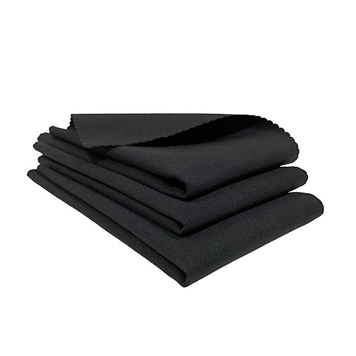 TOWEL, SUEDE BLACK 4 PACK