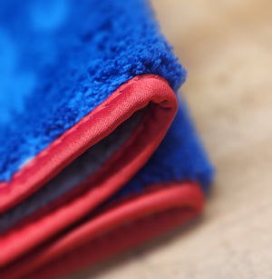 MICROFIBER TOWEL THICK BLUE/GRAY EA