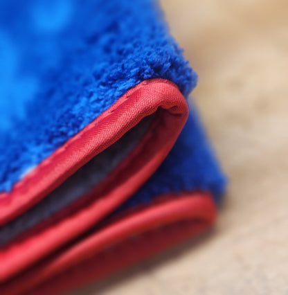 MICROFIBER TOWEL THICK BLUE/GRAY EA