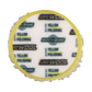 3KFWY - 3" Yellow Knitted Wool (Edge Bevel) URO Wool® Pad - Polishing