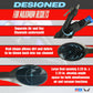 DETAIL DEMON Crevice Air+Vac Oval Attachment Compatible with Tornador Mini