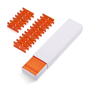 RAZOR BLADES, PLASTIC ORANGE 100