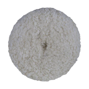 Buff & Shine 601G - 6" 100% Natural Wool (4 Ply Twist) Grip Wool Pad - Cutting