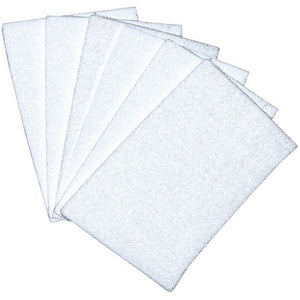 SCRUB PAD 6X9 WHITE - 10 PACK