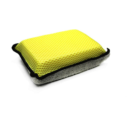 Maxshine Multipurpose Applicator - Microfiber Non-Scratch Heavy Duty Cleaning sponges [Pack of 1]