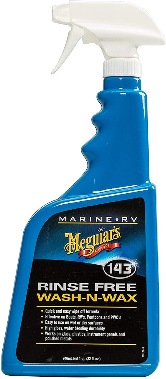 Meguiars M14332 Rinse Free Wash-N-Wax, 32 oz