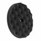 BUFF & SHINE 8" Black Convoluted Face Foam Grip Pad™, Flat Back 2 Pack