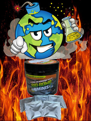 Bio-Bomb Minis: Dissolvable Cleaning & Deodorizing Tablets 10PK