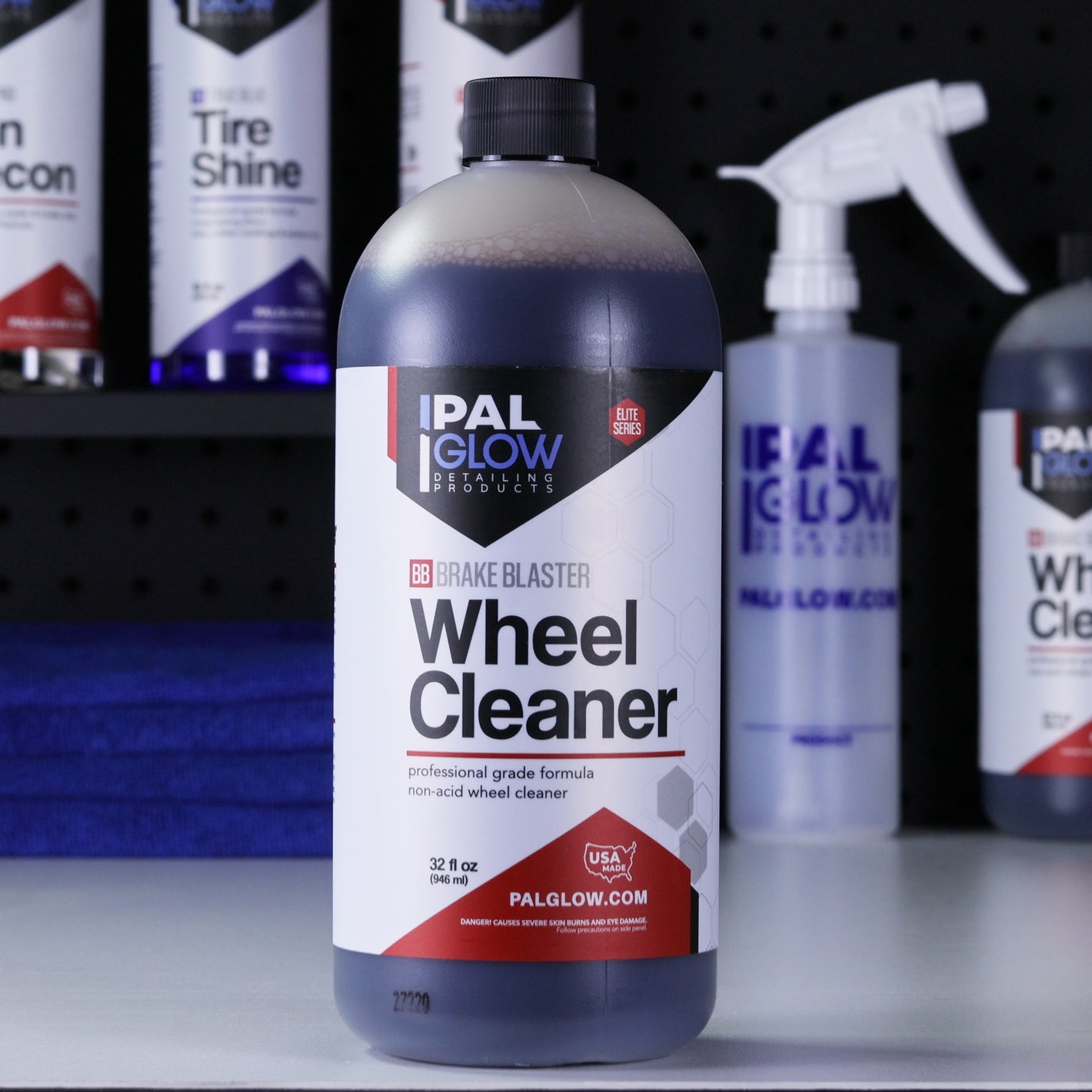 Brake Blaster non-acid wheel cleaner concentrated with dilution spray bottle