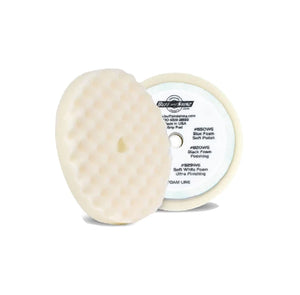 Buff & Shine 8" Coarse White Convoluted Face Foam Grip Pad #899WG