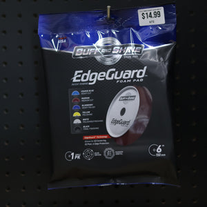 672EG - 6" Maroon EdgeGuard™ Foam Pad - Medium Cut