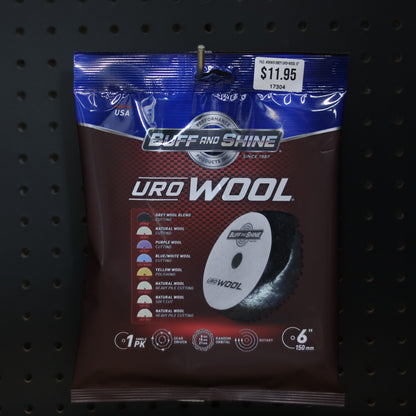 PAD, #6KWB GREY URO-WOOL 6"