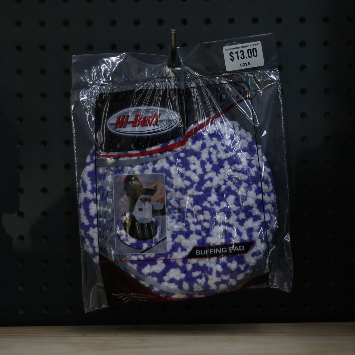 WHT/PURPLE MOFO MICROFIBER BUFF PAD- 6" X1.5"