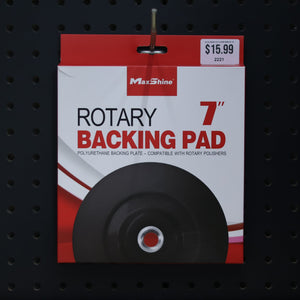 Max Shine Polisher Plates | Flat Rotary Backing Plate - 7in