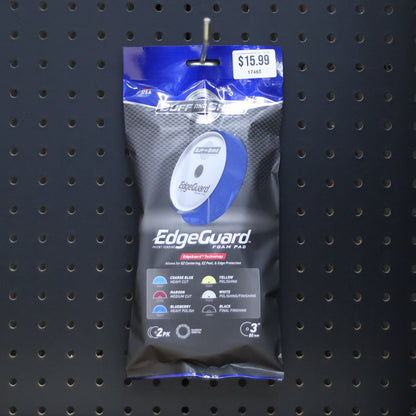 Buff & Shine EdgeGuard Foam Pad, Blueberry, Heavy Polishing, 3"/130mm 2 PK #356EG