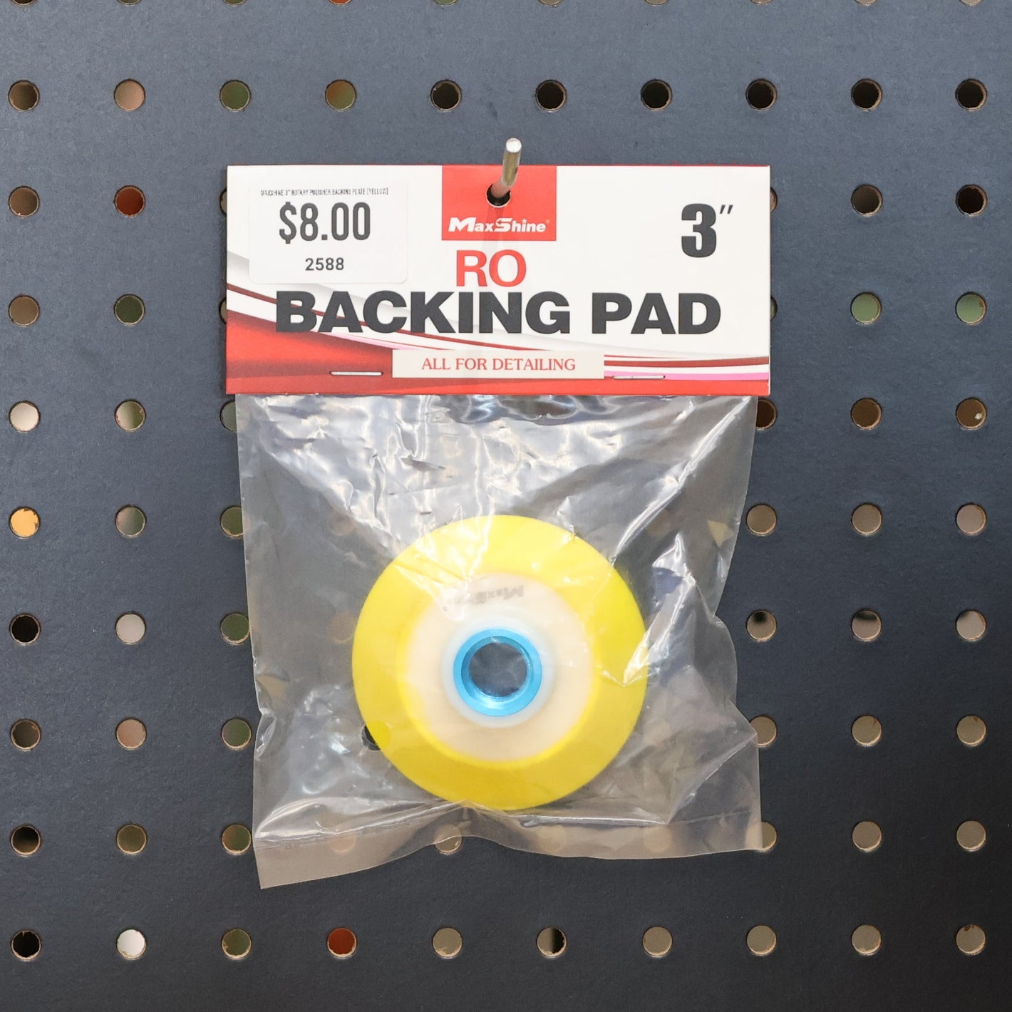 Maxshine 3" Rotary Polisher Backing Plate [Yellow]
