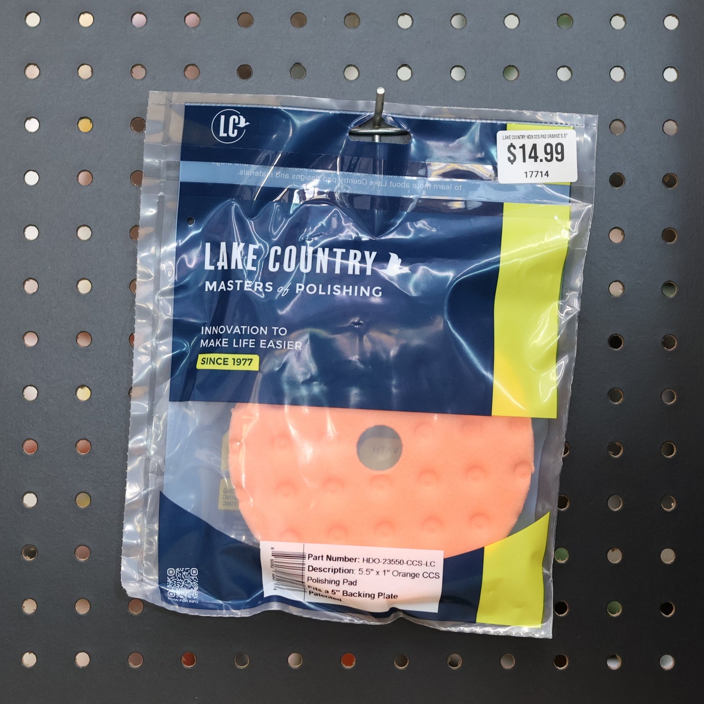 Lake Country HDO CCS Pad ORANGE 5.5"