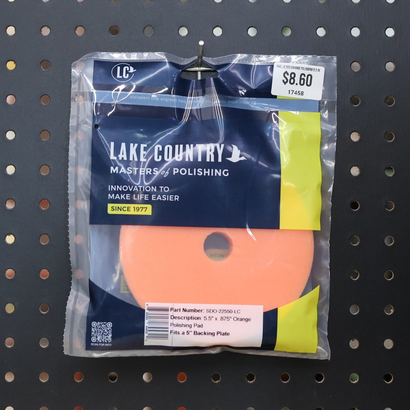 LAKE COUNTRY SDO ORANGE POLISHING 5.5 IN