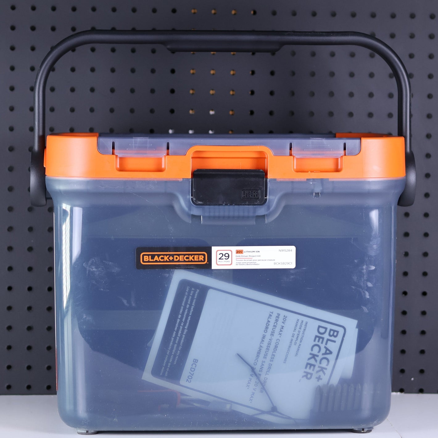 BLACK & DECKER 20V MAX Cordless Drill & DIY Home Project Kit (28 Pieces + Tool Box)