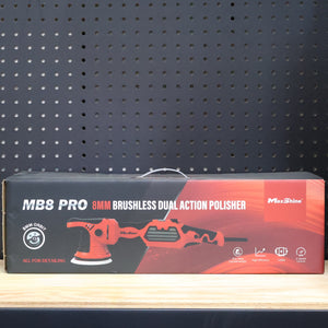 MB8 Pro Brushless DA Polisher | 1200W, 8mm Throw, 5” Plate, 6-Speed, 5/16”-24 Thread