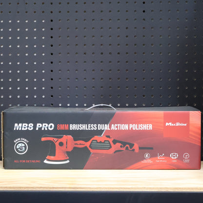 MB8 Pro Brushless DA Polisher | 1200W, 8mm Throw, 5” Plate, 6-Speed, 5/16”-24 Thread