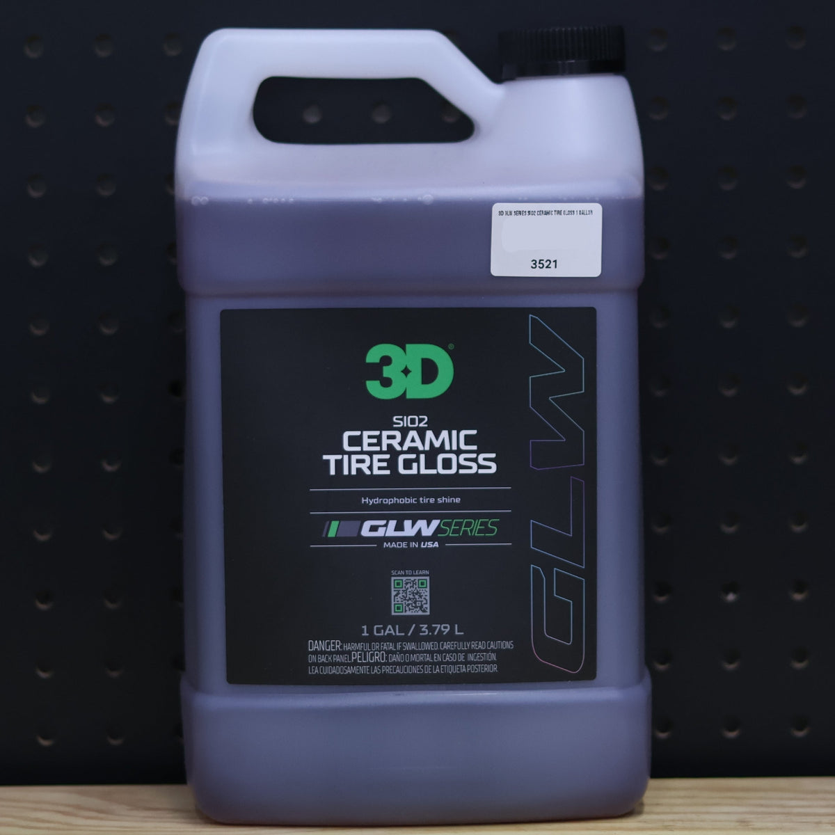 3D GLW Series SiO2 Ceramic Tire Gloss 1 Gallon