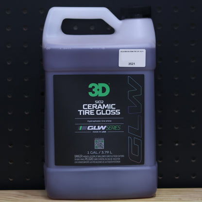 3D GLW Series SiO2 Ceramic Tire Gloss 1 Gallon