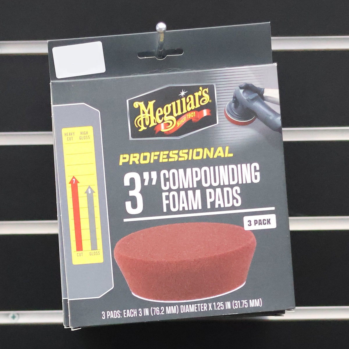 Meguiar's 3" Compounding Foam Pads 3 Pack (M3CFP3)