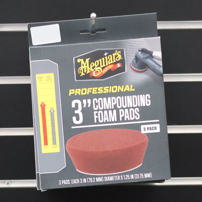 Meguiar's 3" Compounding Foam Pads 3 Pack (M3CFP3)