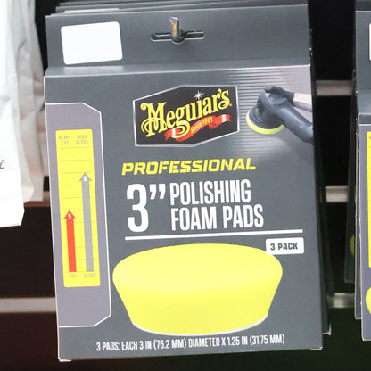 Meguiar's 3" Polishing Foam Pads 3 Pack (M3PFP3)