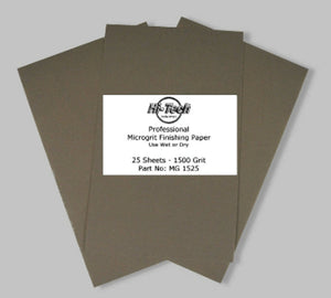SANDPAPER, MICROGRIT (25 PK) 1500