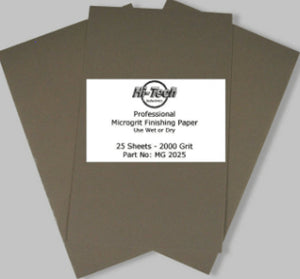 SANDPAPER, MICROGRIT (25 PK) 2000