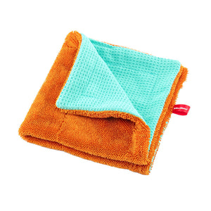 Maxshine 1000GSM 16x16" Twisted Loop & Waffle Weave Colorful Cleaning Towel