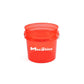 MAXSHINE Detailing Bucket - Transparent Red [3.5 Gal]