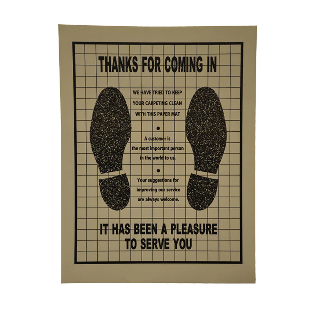 PAPER FLOOR MATS (POLY BACKED) 500