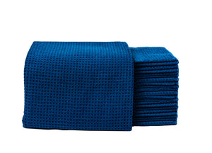 TOWEL, WAFFLE WEAVE BLUE LARGE 24X24