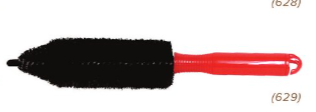 Red Handle 6" plastic Wheel Brush 629
