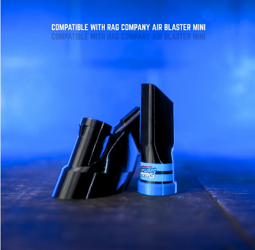 DETAIL DEMON Crevice Air+Vac Oval Attachment compatible with The Rag Company Ultra Air Blaster Mini