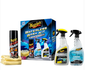 Meguiar's Waterless Wash Kit for Car Detailing and Paint Protection (G251025)