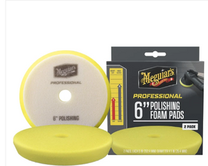 Meguiar's 6" Polishing Foam Pads 2 Pack (M6PFP2)