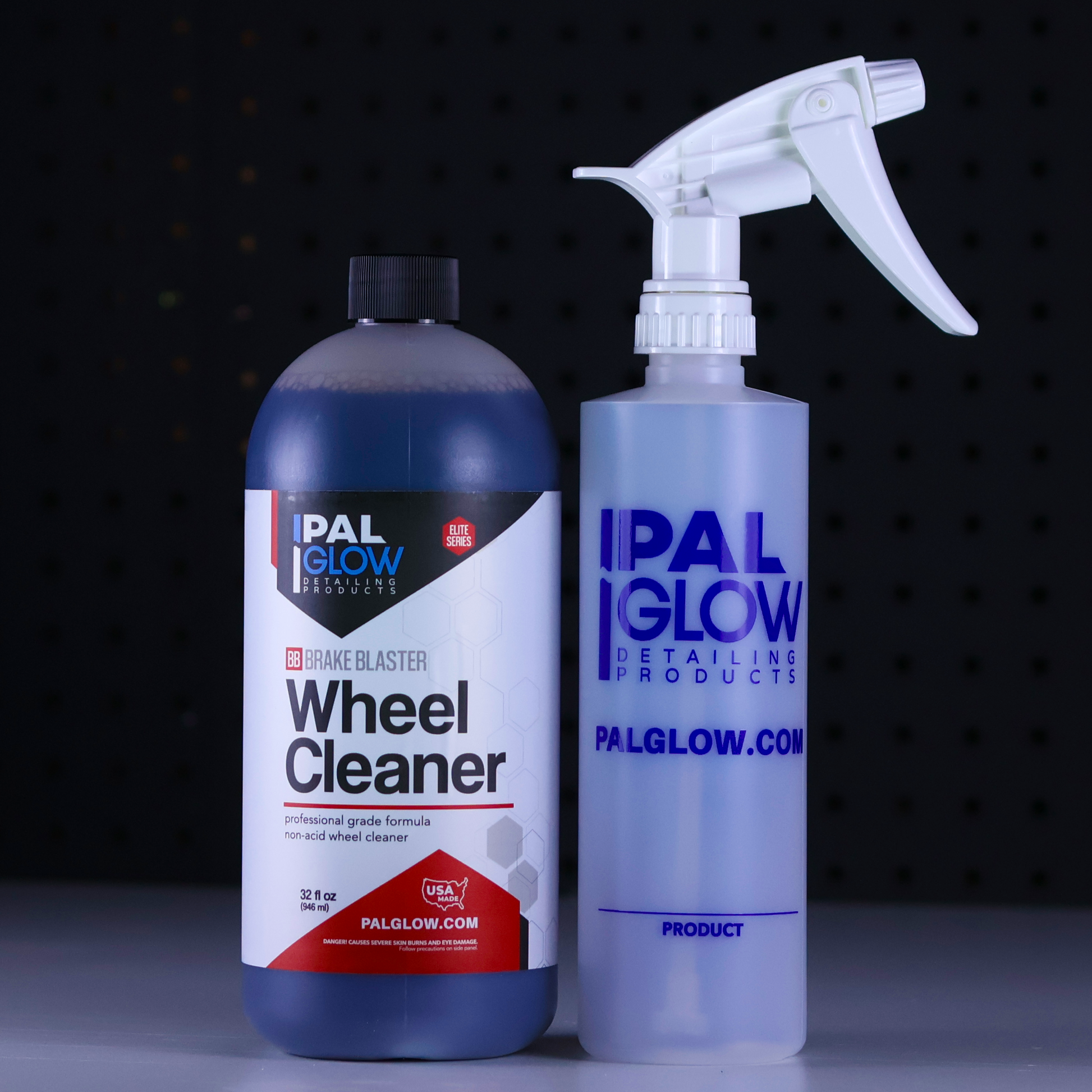 Brake Blaster non-acid wheel cleaner concentrated with dilution spray bottle