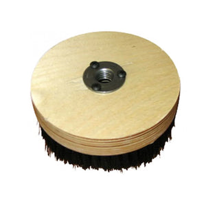 5” Wood Block Brush – Carpet & Upholstery Shampoo Tool for Rotary Buffers & Polishers– Medium Soft Bristles